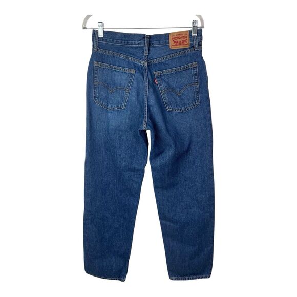 Levi '94 Baggy High Rise Straight Leg Jeans Sz 27 Med Wash Stretch L30 - Picture 4 of 10